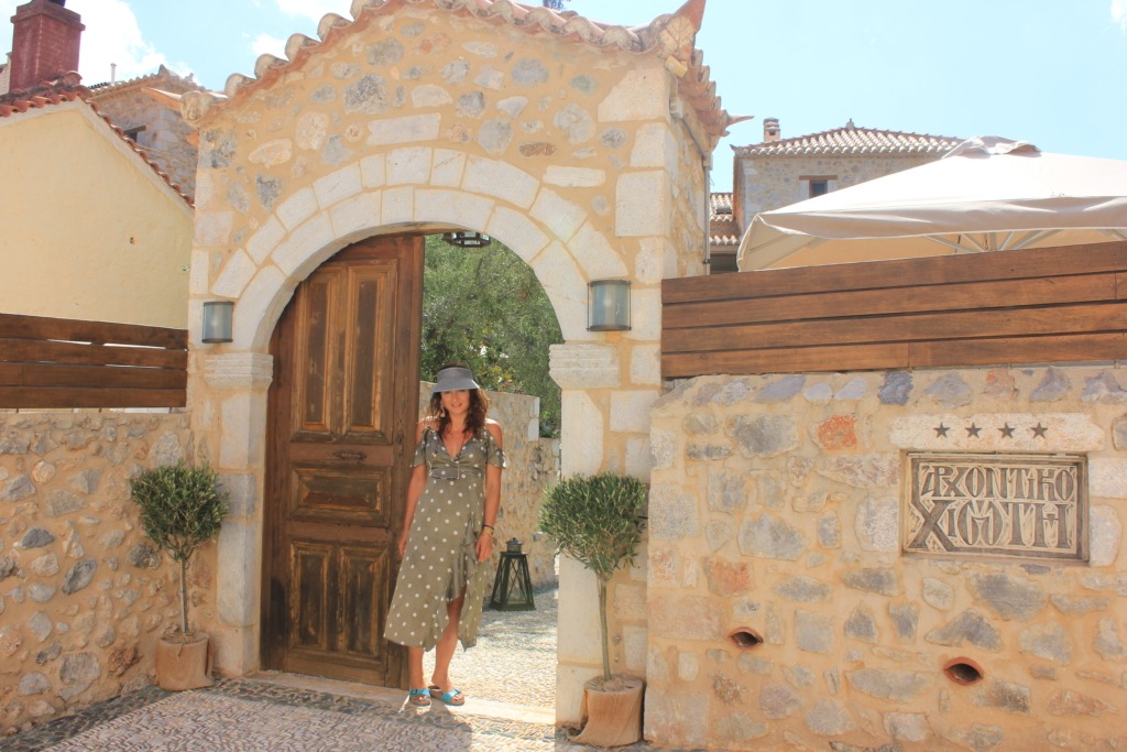 Stone Light House Limnos Greece traditional stone home