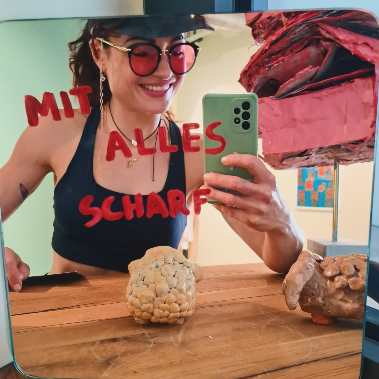 Reflected emotions – mirror image in soft focus